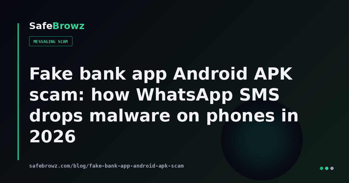 Scam Apk Fake bank app Android APK scam: how WhatsApp SMS drops malware on ...